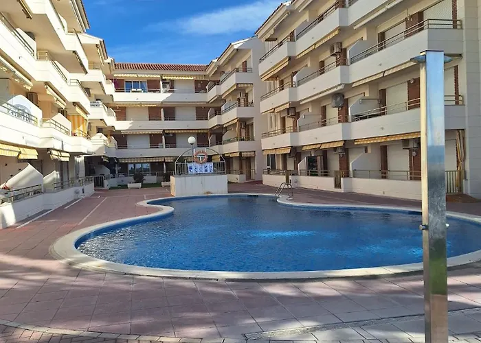 Vilafortuny A Pie De Playa Con Piscina شقة