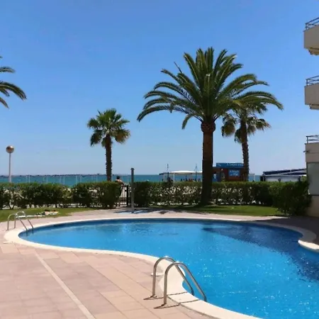 Vilafortuny A Pie De Playa Con Piscina Lägenhet
